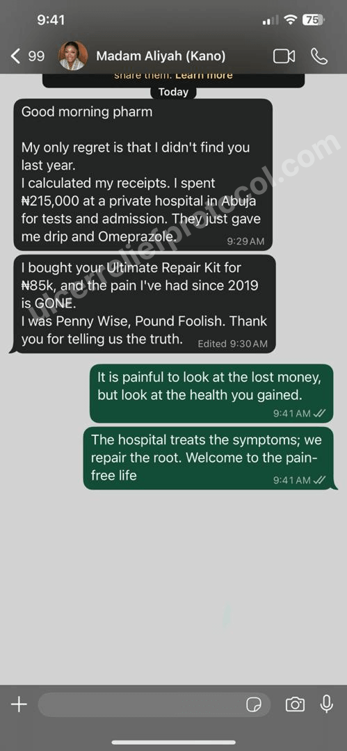 Mrs Aliyah's whatsapp review